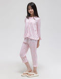 Kidz Too Top-Bottom Set Piyama Depan Little Flower