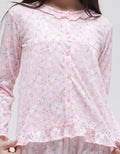Kidz Too Top-Bottom Set Piyama Depan Little Flower