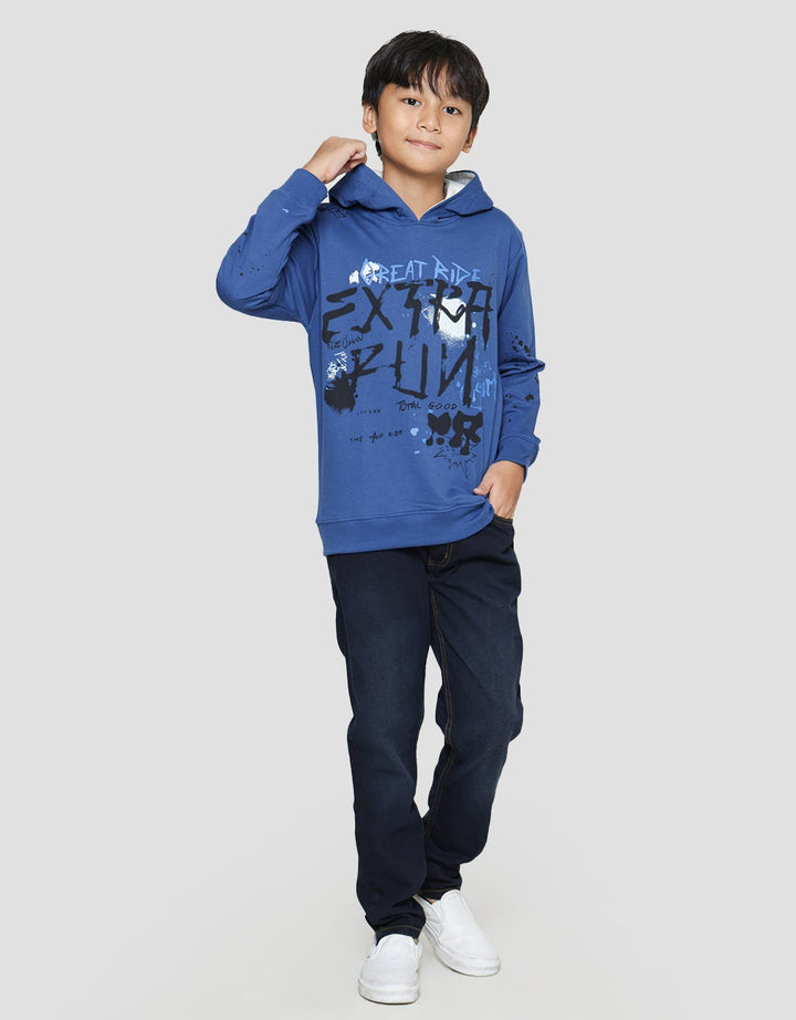 Aero Sweater Hoodie Extra Fun Great Ride Anak Laki-laki