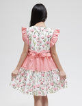 Sweet Miss Flower Print Flare Dress Anak Perempuan