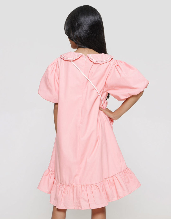 Sweet Miss Lengan Balon Bunny Dress Anak Perempuan