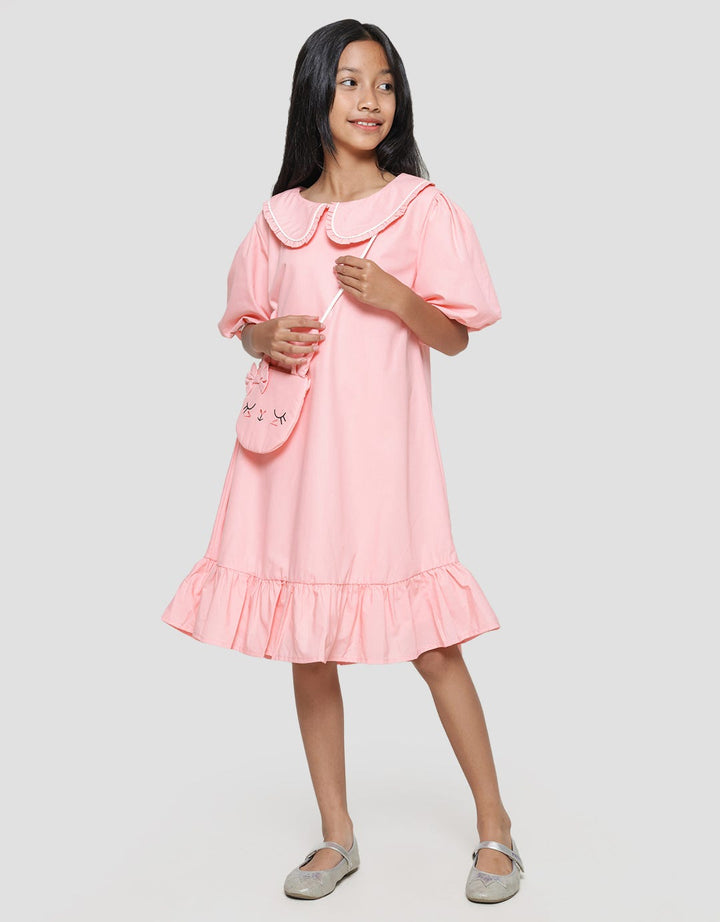 Sweet Miss Lengan Balon Bunny Dress Anak Perempuan
