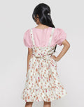 Sweet Miss Ovl Chest Ruffle Midi Dress for Girls