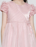Sweet Miss Ruffle Sleeve Tile Dress Anak Perempuan