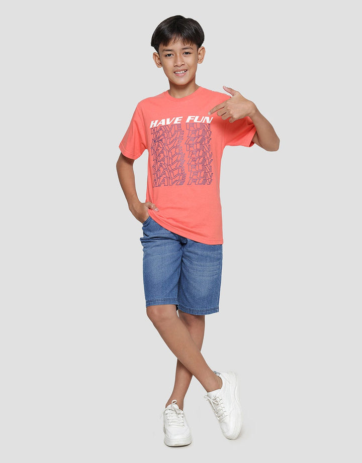 Nevada Have Fun Print Boys T-Shirt