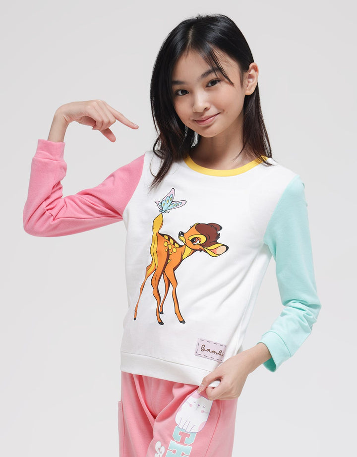 Disney Sweatshirt Clr Block Bambi