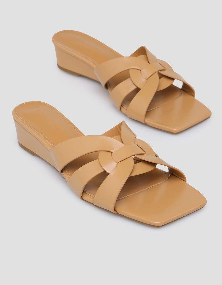 Connexion Multi Strappy Sandal Wedges Wanita