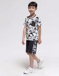 Little M Short Pants Knit Cut N Sewn Army