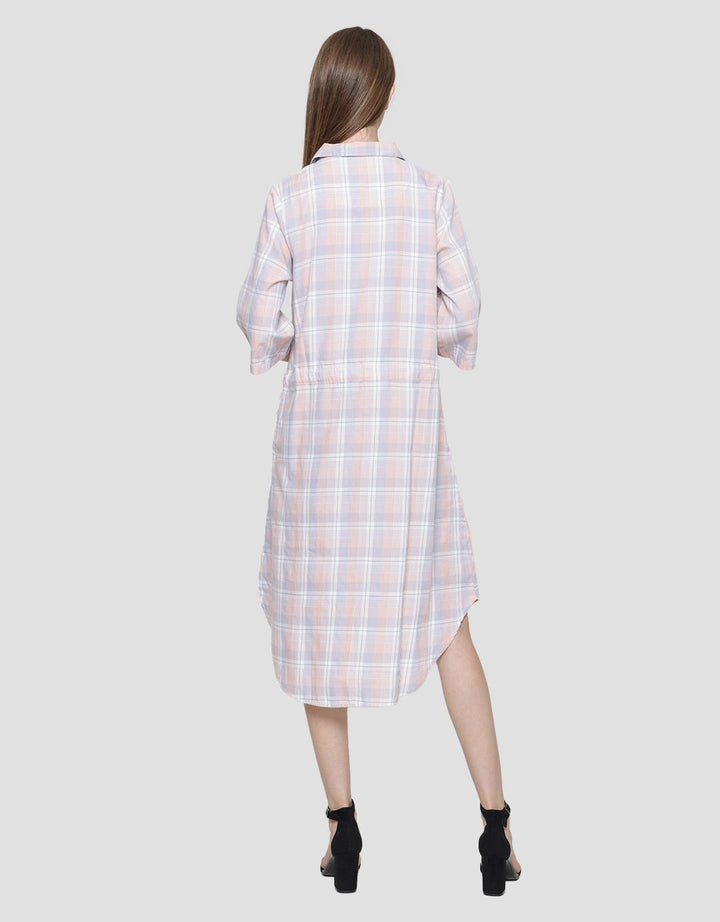 Triset Ladies Square Draw Midi Dress Wanita