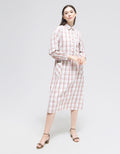 Triset Ladies Dress Plaid Motif