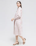 Triset Ladies Dress Plaid Motif