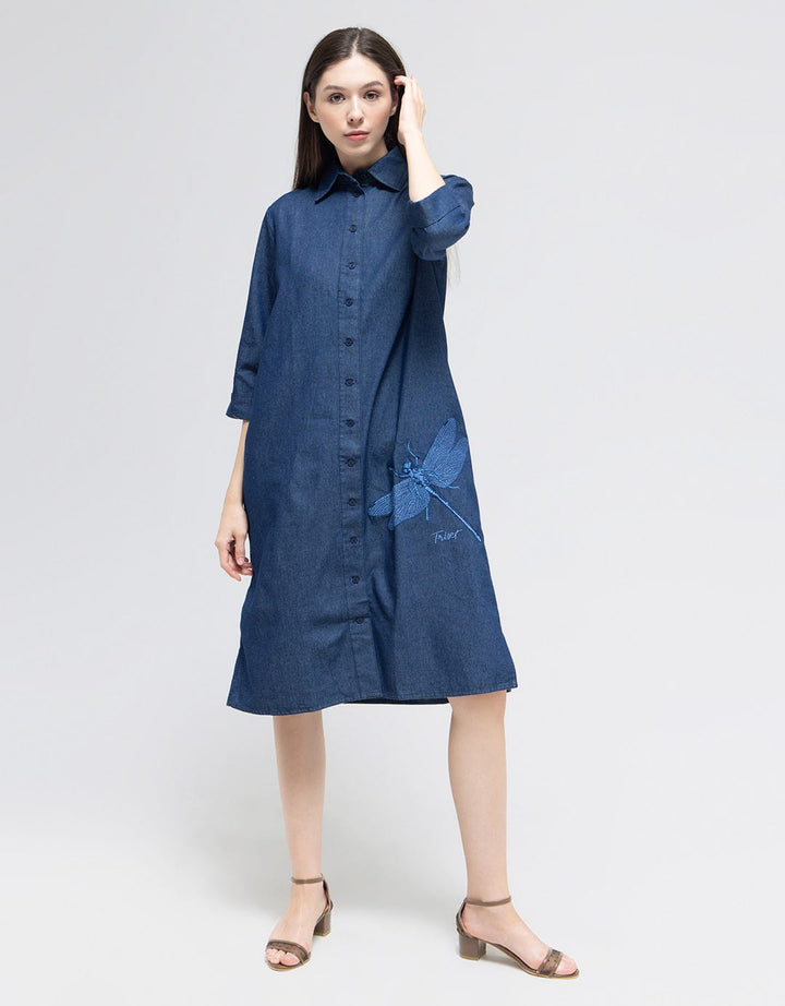 Triset Ladies Dress Denim Design