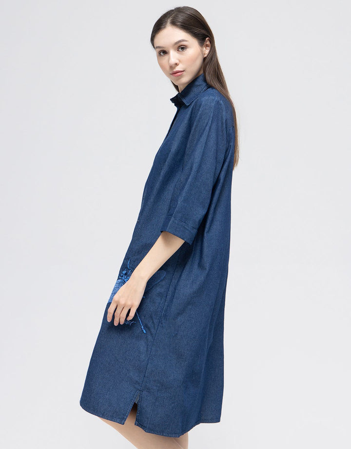 Triset Ladies Dress Denim Design