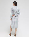 Triset Ladies Plaid Print With Pocket Dress