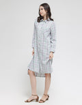 Triset Ladies Plaid Print With Pocket Dress