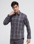 Stanley Adams Long Sleeve Shirt Slim Fit Check