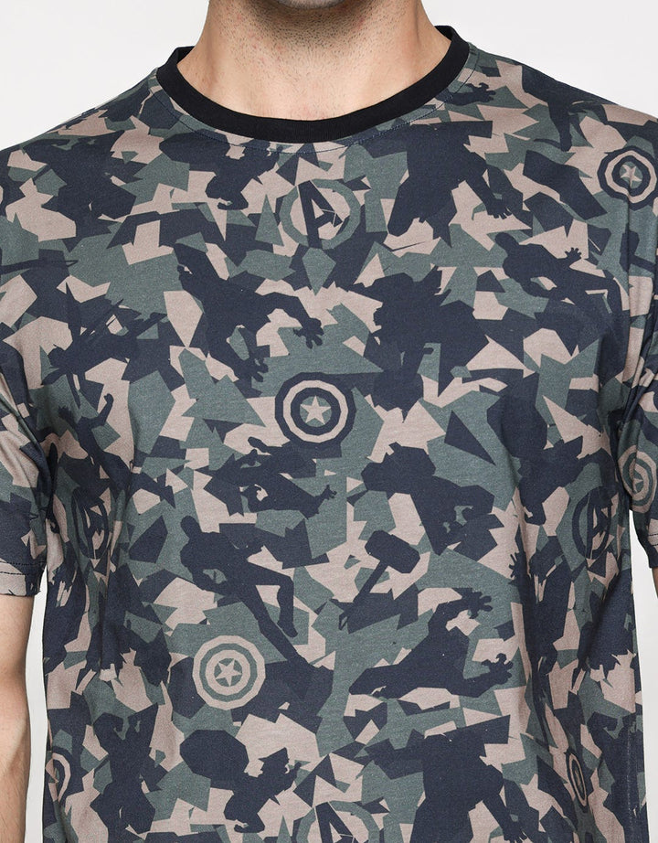 Marvel Avengers Icon Army Men's T-Shirt