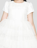 Sweet Miss Brocade Tile Midi Dress for Girls