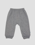 Pipiniko Bear Embroidered Boys Long Pants