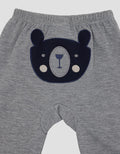 Pipiniko Bear Embroidered Boys Long Pants