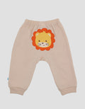 Pipiniko Lion Embroidered Boys Long Pants