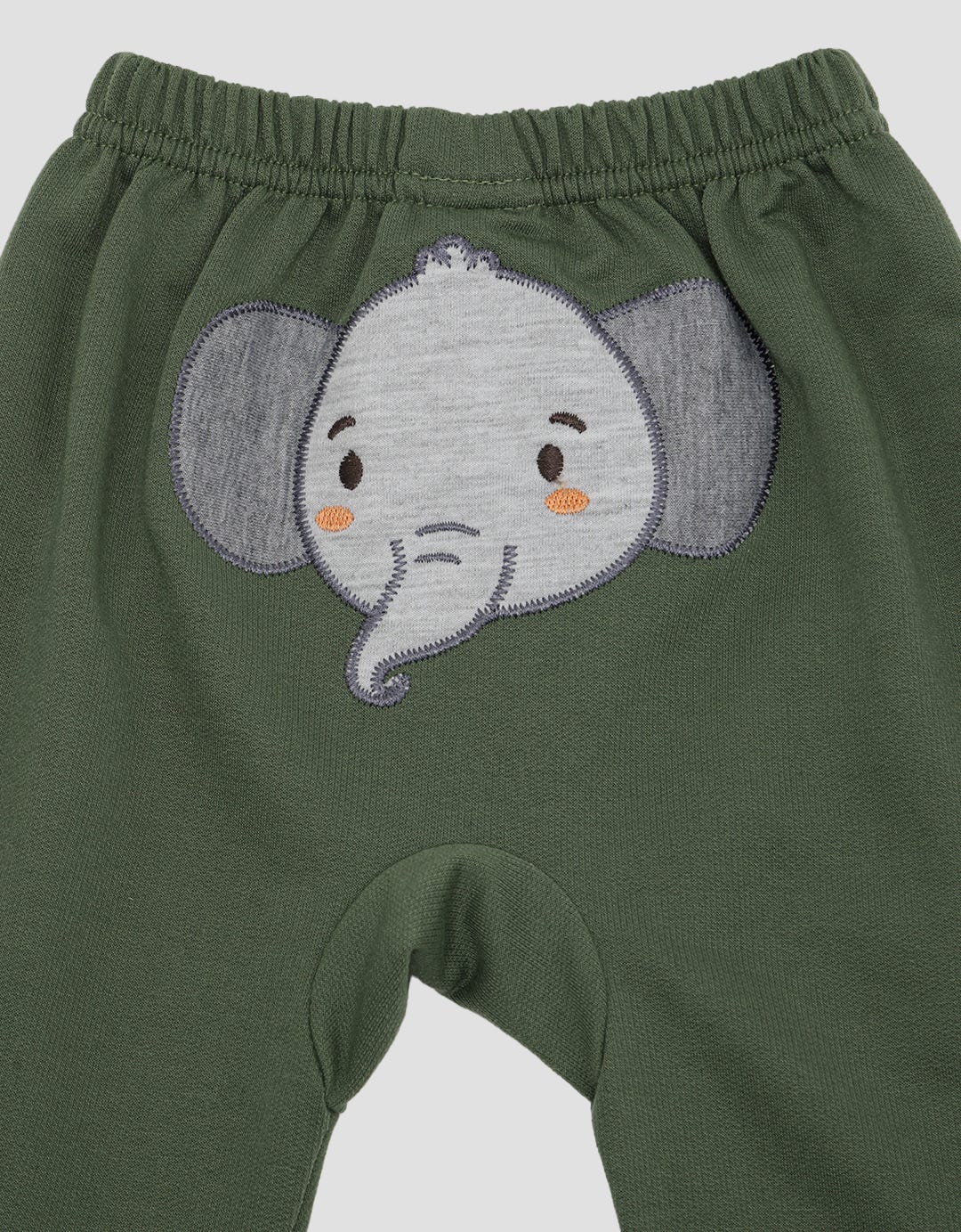 Pipiniko Elephant Embroidered Boys' Trousers