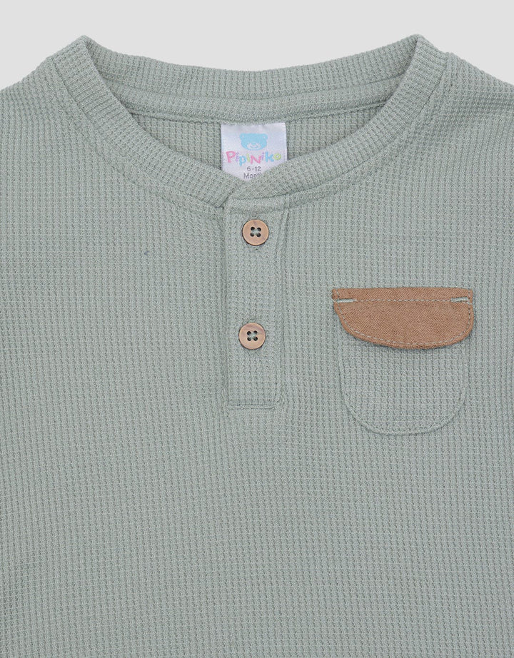 Pipiniko Pocket Waffle Boys T-Shirt