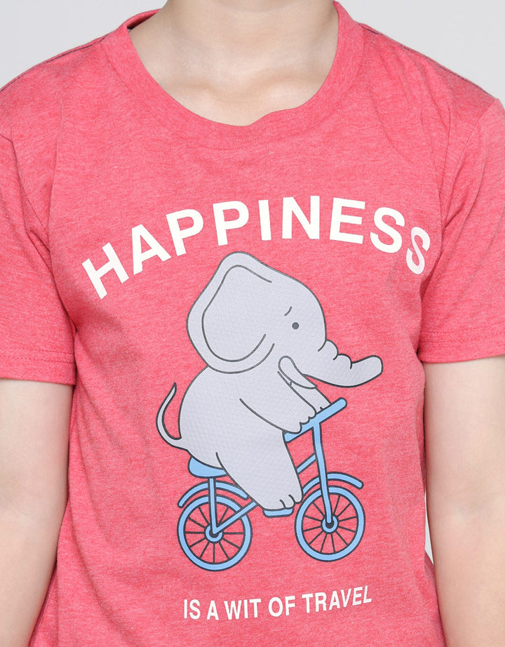 Little M Happiness Print Boys T-Shirt