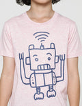 Little M Robot Print Boys T-Shirt