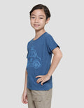 Little M Police Car Print Kaos Lengan Pendek Anak Laki-Laki