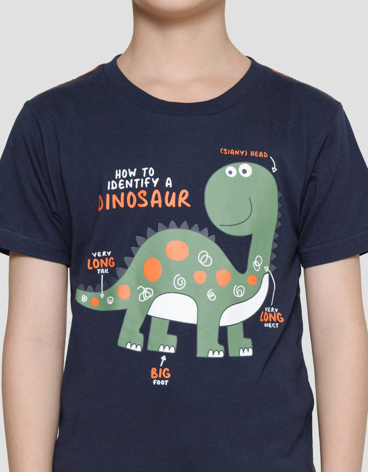 Little M Identify Dino Kaos Anak Laki-laki