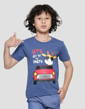 Little M Party Giraffe Kaos Lengan Pendek Anak Laki-Laki