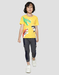 Little M 3 Animals Print Kaos Anak Laki-laki