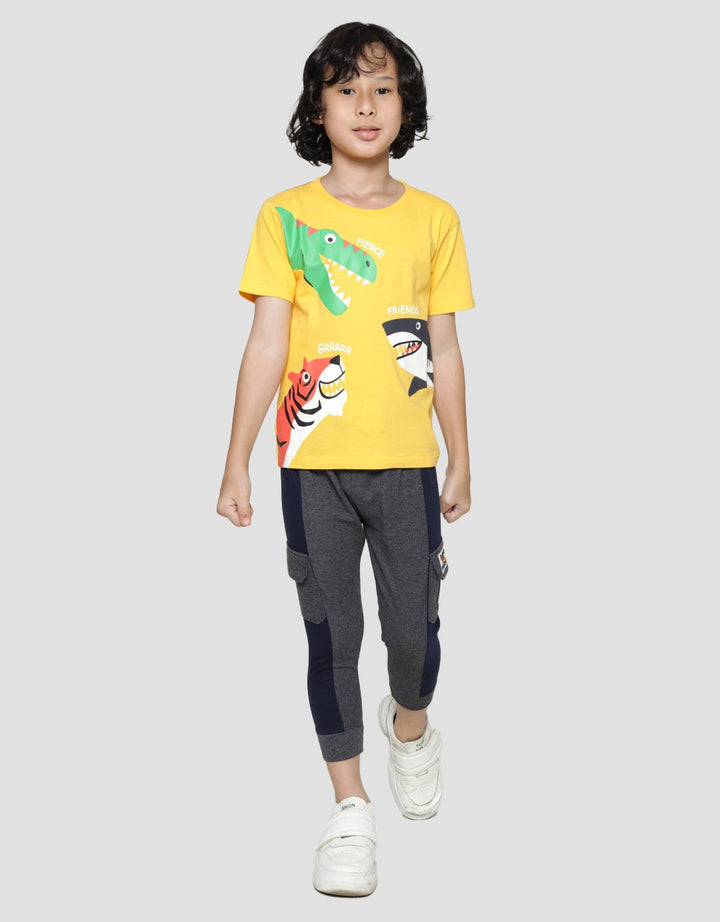 Little M 3 Animals Print Boys T-Shirt