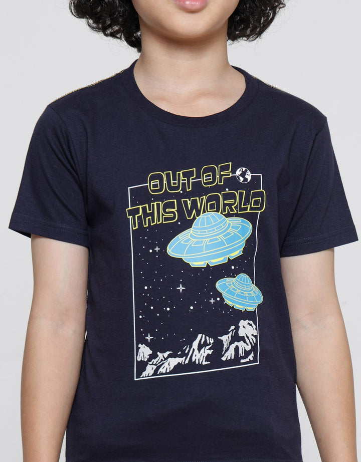 Little M UFO Out Of World Kaos Anak Laki-laki