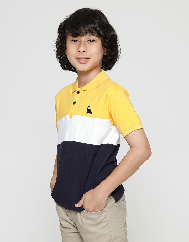 Little M Dino Bordir Polo Shirt Anak Laki-Laki