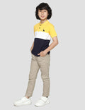 Little M Dino Embroidery Polo Shirt Boys