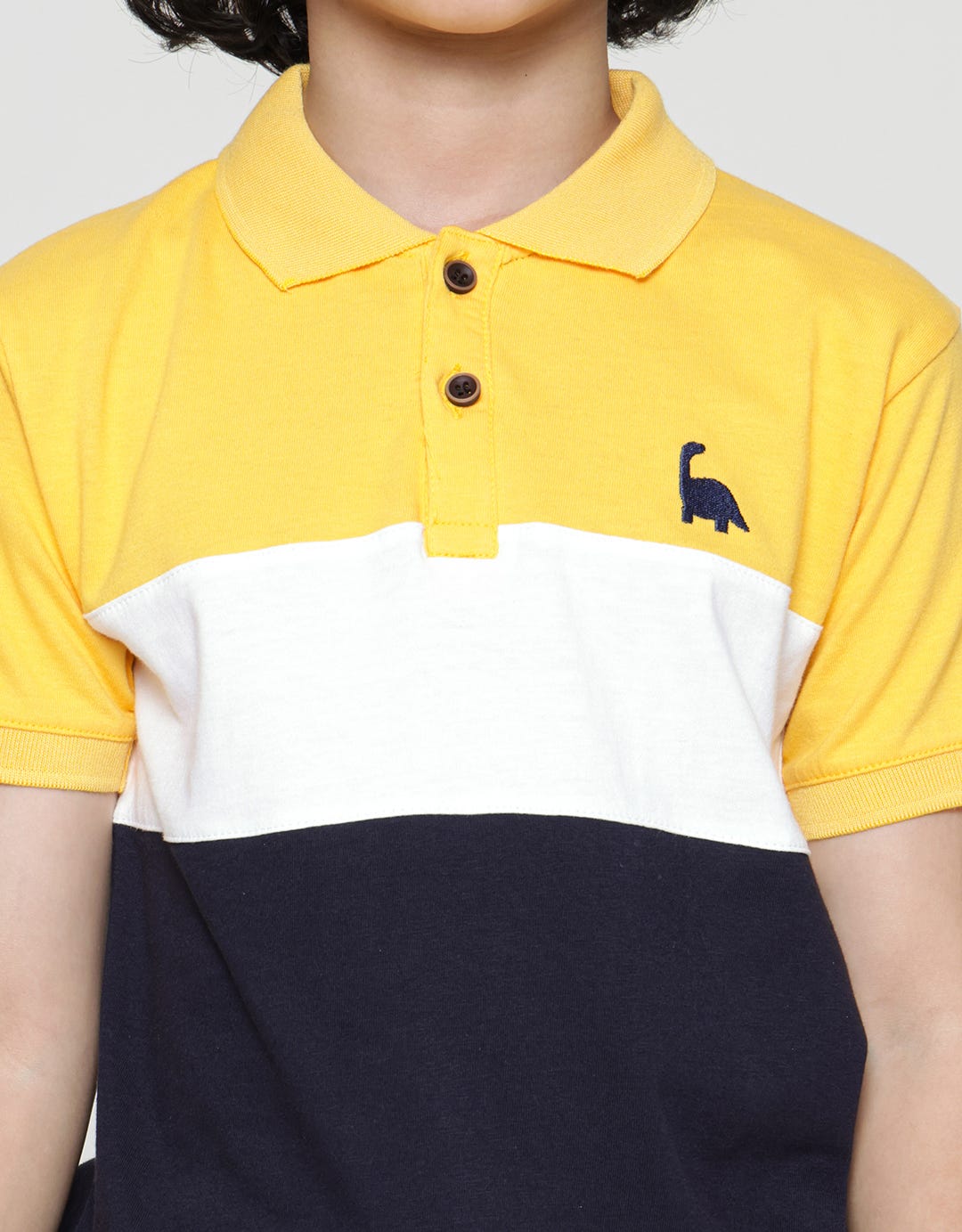 Little M Dino Bordir Polo Shirt Anak Laki-Laki