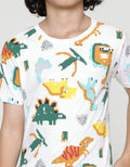 Little M Short Sleeve T-Shirt Print Dino Pixel