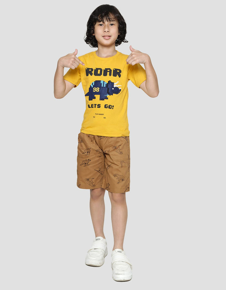 Little M Lets Go Dino Boys T-Shirt