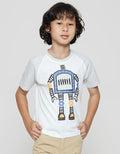Little M Short Sleeve T-Shirt Raglan Robot Flip