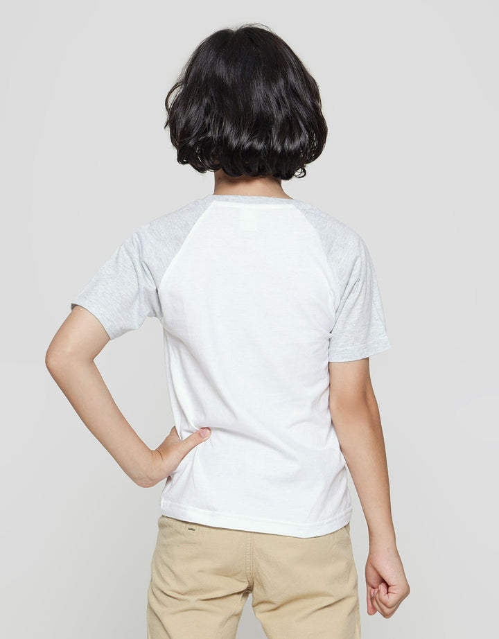 Little M Short Sleeve T-Shirt Raglan Robot Flip