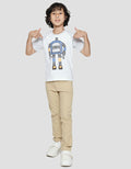 Little M Short Sleeve T-Shirt Raglan Robot Flip