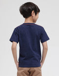 Little M Short Sleeve T-Shirt Galaxy Roket Glow In The Dark