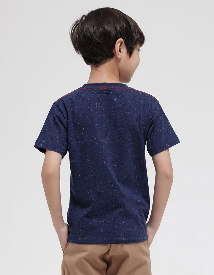 Little M Short Sleeve T-Shirt Galaxy Roket Glow In The Dark