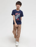 Little M Short Sleeve T-Shirt Galaxy Roket Glow In The Dark