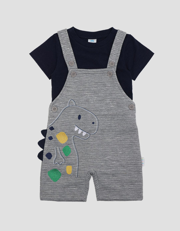 Pipiniko Overall Tekstur Papan Dino Outline