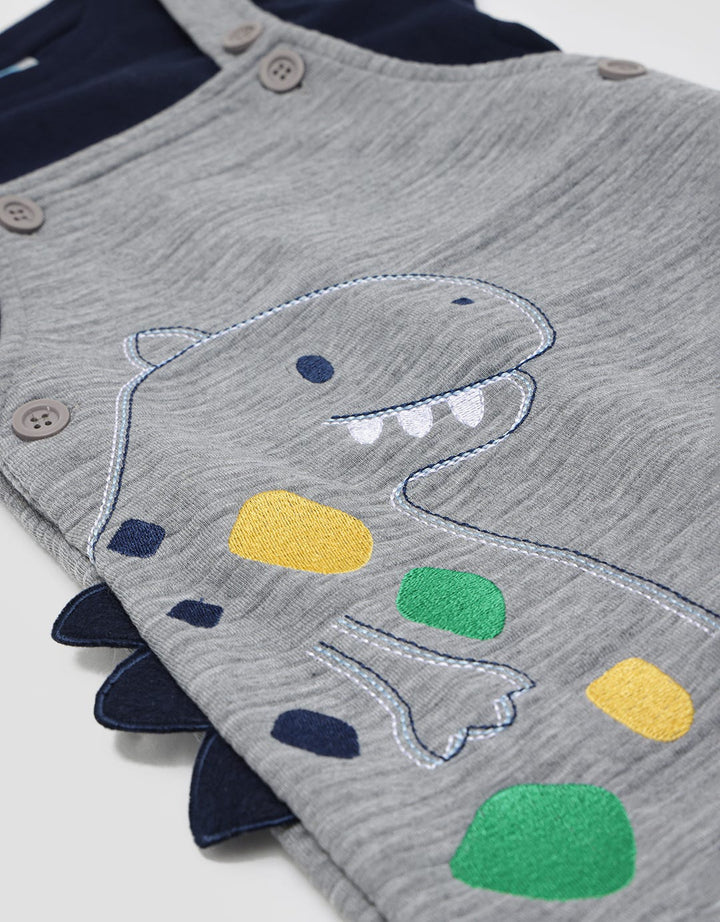 Pipiniko Overall Tekstur Papan Dino Outline