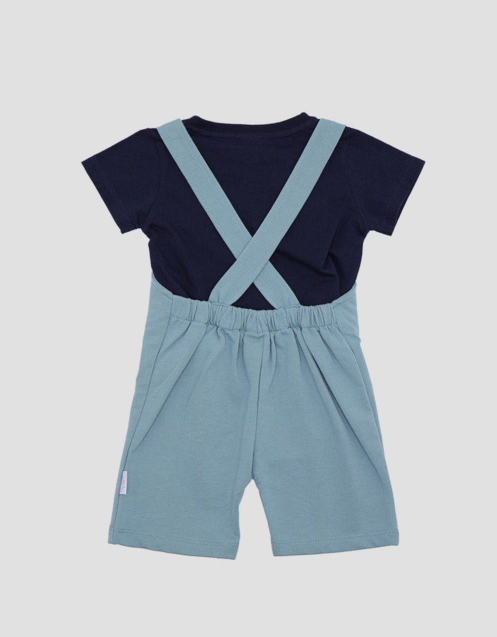 Pipiniko Dino Kantong Overall Anak Laki-Laki