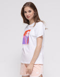 Details Short Sleeve T-Shirt Regular Tee Flower Block Print